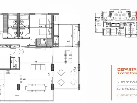 Venta Piso Pleno - 3 dormitorios - Candioti Sur
