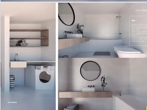 Departamento 3 ambientes con 2 baños