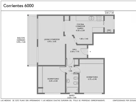 Departamento en Venta de 3 dormitorios
