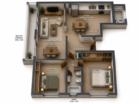Departamento en Venta en Villa Crespo, USD 134.900