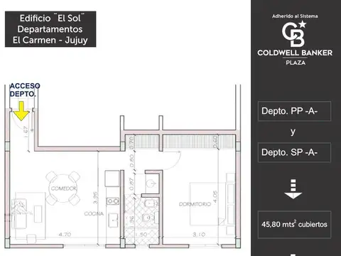 Departamento en Venta en El Carmen, USD 42.000