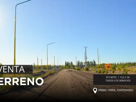 En Venta Terreno 375 mt2 Prima Terra 