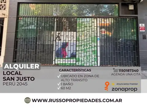 Alquiler Local 60 m² San Justo
