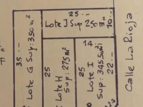 Terreno en Venta 35  mts Frente