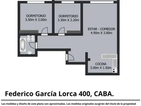 Departamento en Venta de 3 ambientes