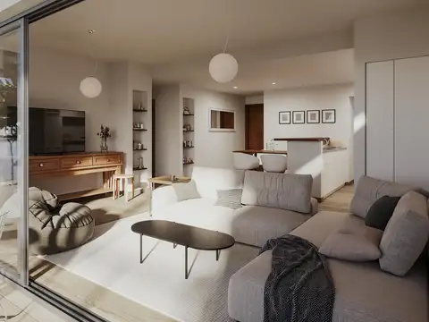 Departamento 2 ambientes con 1 baño