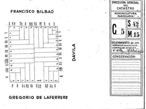 Lote venta Parque Chacabuco limite Caballito sur