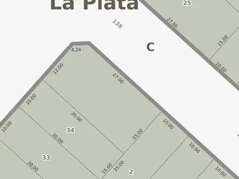 TERRENO EN VENTA EN ESQUINA SOBRE AV. 72