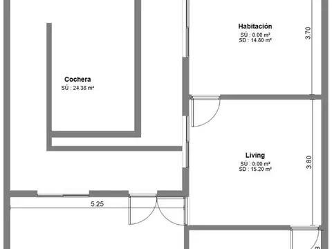 Depto Tipo Casa en Venta de 2 ambientes
