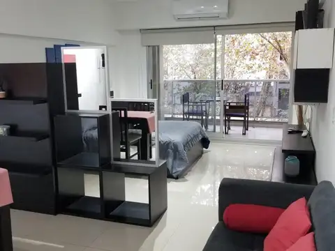 Departamento monoambiente con balcón y amenities Palermo Hollywood Alquiler temporario