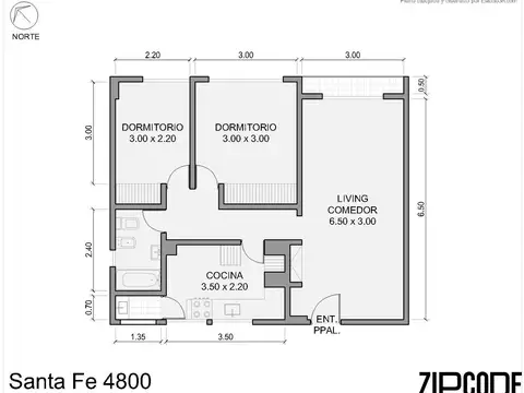 Departamento en Venta de 3 ambientes