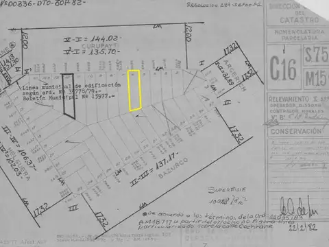 Terreno en Venta 31  mts Fondo