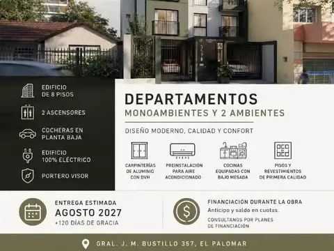 Departamento en Venta en El Palomar, Partido de Morón