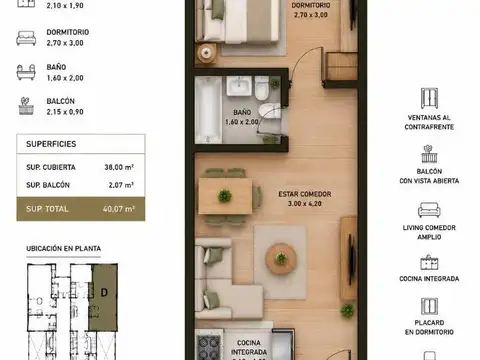 BUSTILLO 357 | Emprendimiento  El Palomar | 1 y 2 amb.Financ