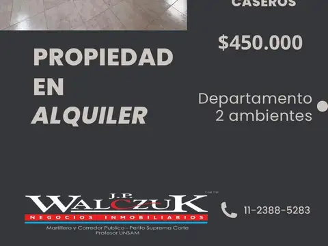 ALQUILER EN CASEROS 