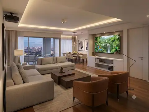 Torre Forum Alcorta 3 Ambientes con Vista al Río y 1 Cochera