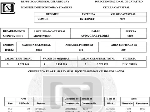 Casa en Venta de 4 dormitorios