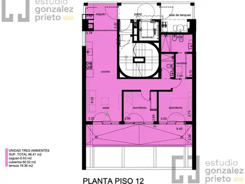 Departamento en Venta de 3 ambientes
