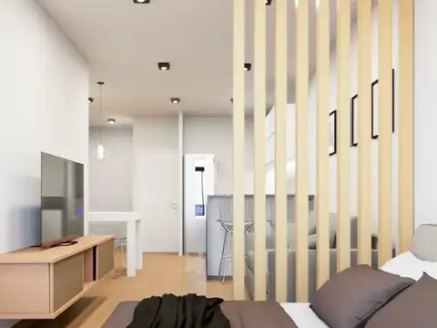 Departamento monoambiente contrafrente en Coghlan