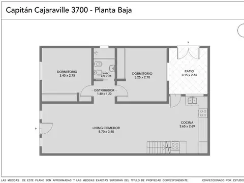 Depto Tipo Casa en Venta de 3 ambientes
