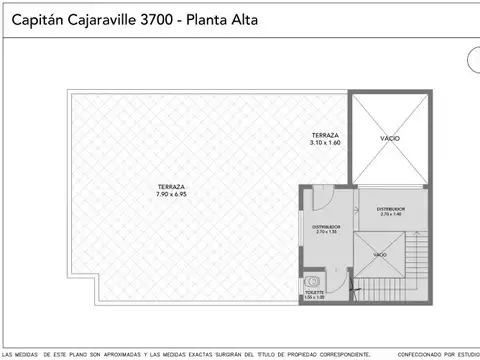 Depto Tipo Casa 3 ambientes con 2 baños