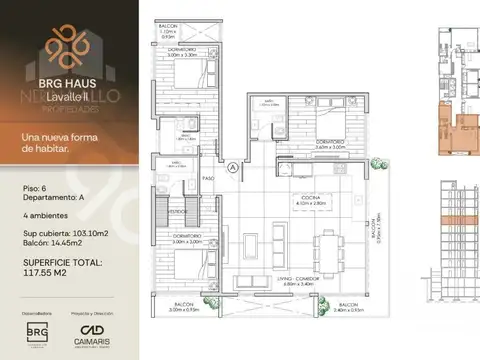 Departamento en Venta de 4 ambientes