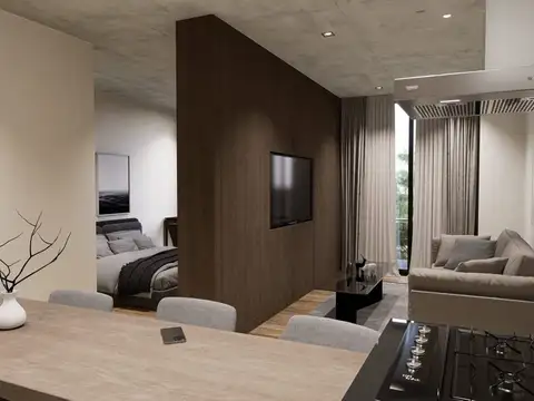 Departamento 2 ambientes con 1 baño