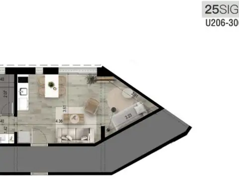 Oportunidad imperdible, vende apartamento de 1 dormitorio y medio en Mansa.