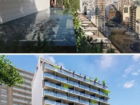 Venta –  MonoAmbiente – Departamento – Belgrano – 8° piso con balcón y amenities