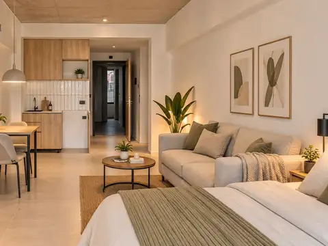 Departamento Monoambiente con 1 baño