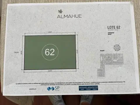 Venta Lote B° Almahue - 858m2 - Excelente ubicación - Pilar