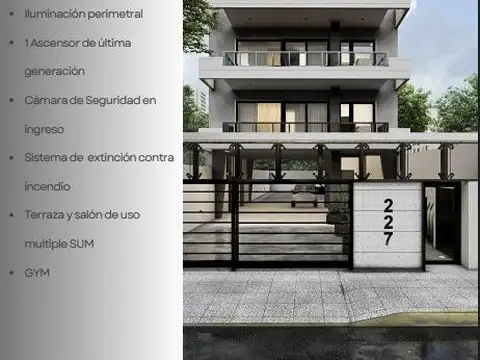 Departamento 3 ambientes con 2 baños