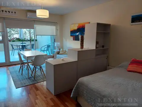Alquiler Belgrano Monoambiente grande con terraza propia. SUM y Pileta