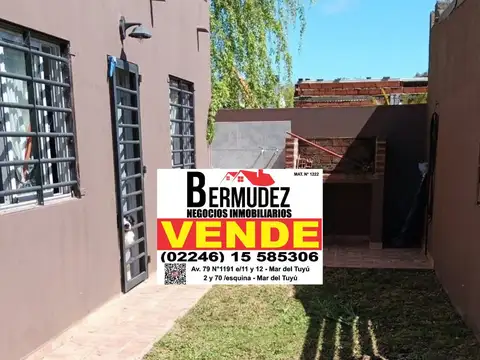 Venta Chalet 3 Ambientes Al Medio Calle 77 Entre 7 Y 8 Mar Del Tuyu