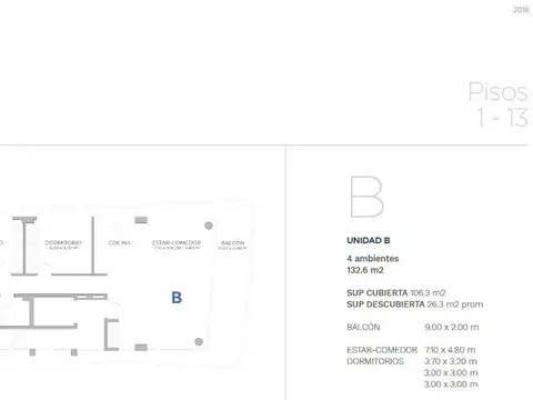 Departamento en Venta con 1 cocheras