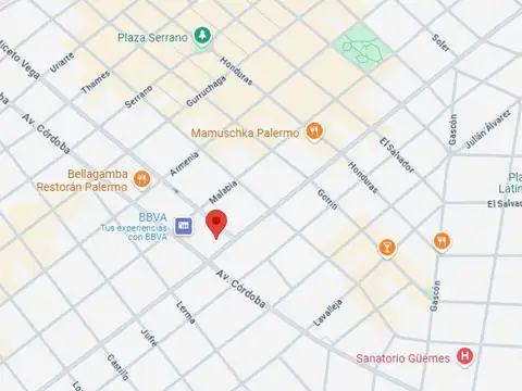 Avenida Raúl Scalabrini Ortiz e/ Avenida Córdoba y Coronel Niceto Vega