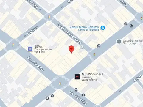 Avenida Raúl Scalabrini Ortiz e/ Avenida Córdoba y Coronel Niceto Vega