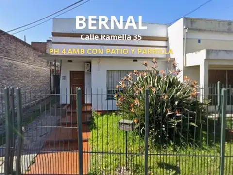 VENTA DE PH 4 AMB CON PATIO Y PARRILLA EN BERNAL