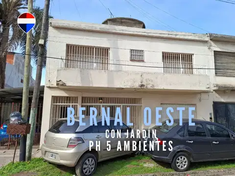 VENTA PH 5 AMBIENTES CON JARDIN BERNAL OESTE