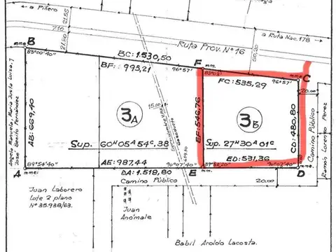 Campo en Venta de 27,30  ha