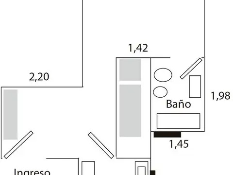 Departamento en Venta de 1 dormitorio