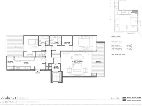 Departamento 3amb Emprendimiento DePampa full amenities Belg