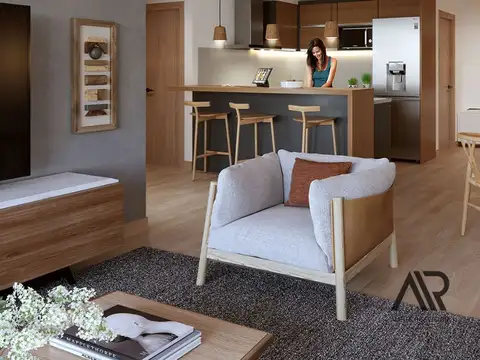 Departamento 2 ambientes con 1 baño