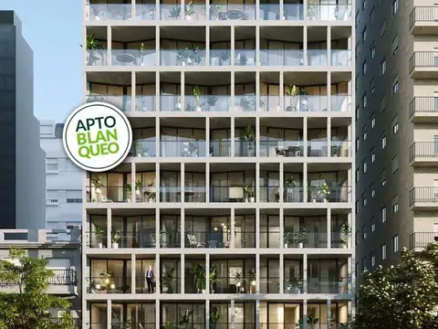 2 ambientes al contrafrente con Balcón aterrazado