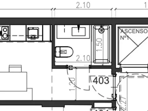 Departamento en Venta de Monoambiente