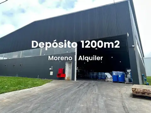 Depósito en alquiler 1200m en Moreno Cuartel V