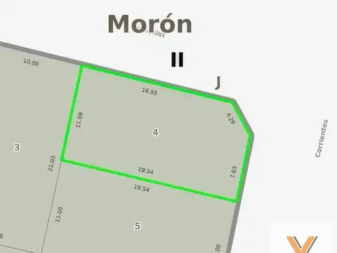 Terreno en Venta 48  mts Fondo