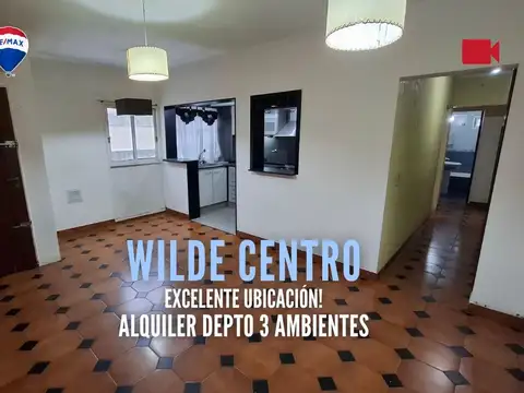 ALQUILER DEPTO 3 AMB WILDE CENTRO