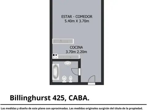 Departamento en Venta en Almagro, USD 99.000