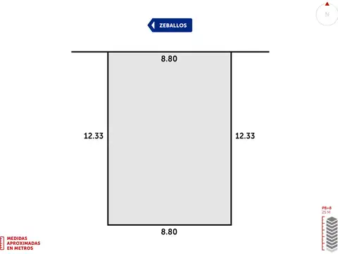 Zeballos y Entre Rios - Terreno.
